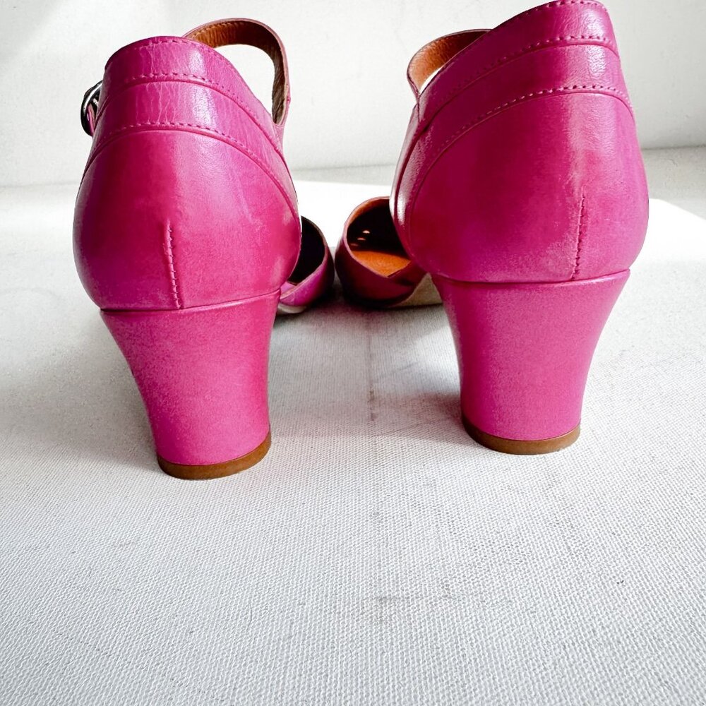 Miz Mooz Barbie Pink Kitten Heel Mary Janes 7 - Picture 5 of 7